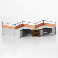 Cloison de séparation pour bureau de laboratoire, zone propre, avec surface de panneau lisse et cloison acoustique pour espace de recherche