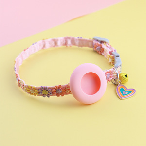 <span class=keywords><strong>2023</strong></span> nueva llegada Ins <span class=keywords><strong>Airtag</strong></span> perro gato Collar colorido encaje Floral patrón con campana personalizada para cachorro y gatito - Product Image 6