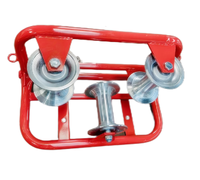 Nouvelle construction électrique multifonctionnelle Guide de traction de câbles Rouleaux de câbles droits à angle d'angle pour trou d'homme au sol