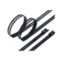 Serre-câbles en acier inoxydable à barbelures, attaches métalliques réutilisables à barbelures simples et multiples pour le regroupement de câbles robustes