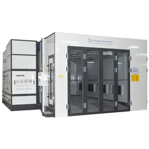 Cabine de pulverização automática para carros, aquecimento elétrico econômico CE 7m, forno de cozimento com lâmpadas de calor infravermelho