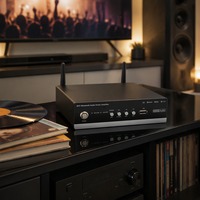 Amplificateur Récepteur WiFi Bluetooth 2x60W 2 Canaux 4 Ohms Amplificateur de Puissance Audio Numérique avec Entrée USB AUX