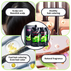 In magazzino all'ingrosso copertura 100% grigio senza ammoniaca tinture per capelli uomo permanente professionale crema nera colore dei capelli - Product Image 6