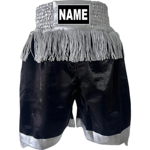 Custom Logo Mens Muay Thai Shorts Personalized Sponsor Martial Competition Fight Kick boxing Muay Thai Shorts OEM - Product Image 1