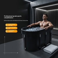 Nouvelle baignoire gonflable ovale portable et pliable en PVC avec anneau d'air pour bain de trempage, spa autoportant extérieur