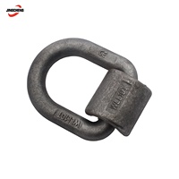 Anello a D in Acciaio Legato G80, Anello di Ancoraggio Resistente Saldabile, Punto di Sollevamento per Applicazioni di Saldatura e Sollevamento
