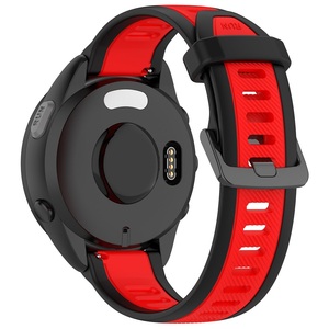 <span class=keywords><strong>Correa</strong></span> de silicona bicolor para <span class=keywords><strong>reloj</strong></span> <span class=keywords><strong>Garmin</strong></span> Forerunner 165 265 255 Vivoactive 3 4 5 <span class=keywords><strong>Venu</strong></span> 2 <span class=keywords><strong>SQ</strong></span> 3 3S de 18mm, 20mm y 22mm - Product Image 3
