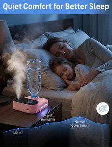 New Innovation Desktop Usb Mini H2O Ultrasonic <b>Air</b> <b>Humidifier</b> Rechargeable <b>Humidifiers</b> Diffuser for Home Office Use Perfect Gift - Product Image 5