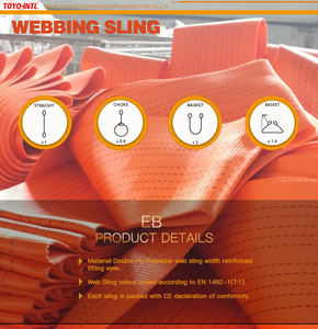 Toyo-Intl Eb 웨빙 슬링 7: 1 폭 250mm 폴리에스터 - Product Image 5