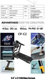 CIAPO C2 自動傾斜機能付き 電動トレッドミル スポーツ器具 エクササイザー フィットネス ランニングマシン - Product Image 2