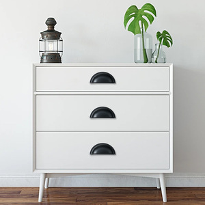 Furniture Handle Zinc Alloy Oval Drawer Pulls Scandinavian Style Durable Wardrobe Hardware - Product Image 2