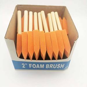 Pinceles de espuma con mangos de madera - Product Image 5