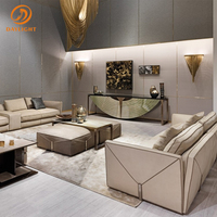 Foshan usine personnalisée luxe italien meubles de couloir marbre naturel vert console table salon