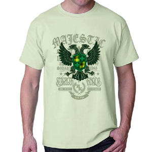 厂家销售短袖棉丝网印花刺绣贴花贴男式运动衫 - Product Image 4