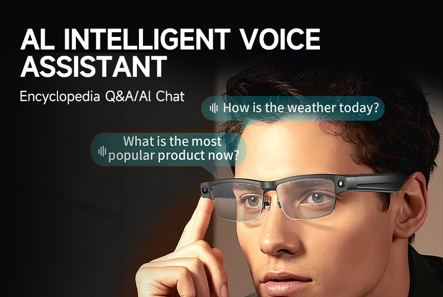 Best Smart Ai Glasses with Camera and Ai Assistant Display Smart Eye Glass with Camera Translation · image 6