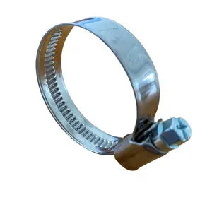 German type without welding points DIN3017 hose clamp