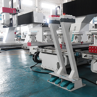 Centre d'usinage CNC industriel 5 axes pour le travail du bois, centre d'usinage à portique ATC 16 emplacements JR-ATC16-32 avec commande OSAI pour pièces de meubles