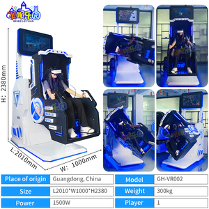 Meilleur vendeur, simulateur de jeu vidéo immersif à siège unique, simulateur <span class=keywords><strong>VR</strong></span> 360, réalité virtuelle 9D, chaise de jeu <span class=keywords><strong>VR</strong></span> pas chère, simulateur de chaise, ensemble complet - Product Image 5