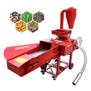 farms-use self-suction chaff cutter machine and grain crusher for pig and chicken feed