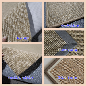 Tapis en sisal naturel très vendu, résistant à l'usure, antidérapant, avec support en latex et tissu non tissé, idéal pour hôtels, salons et escaliers - Product Image 2