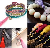 Micro-paracorde 1,8 mm, bobine de 350 m, cordon de macramé fin tressé et enduit, haute ténacité, pour confection de vêtements, bricolage, pêche, camping, carillon éolien