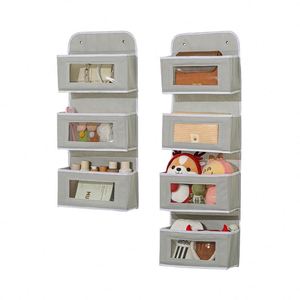 Large Capacity Multi-Layer Hanging Storage Bag Cross-Border Door Storage <b>Rack</b> for Student Dormitory Fabric Toy - Product Image 1