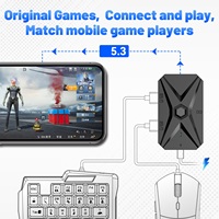 Adaptateur de jeu mobile M1 Pro+ Clavier Souris Convertisseur de touches Matériau ABS à refroidissement par air pour accessoire Esports pour Téléphone/Tablette