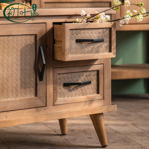 Mesa Consola de Madera [Brand] con Cajones de Almacenamiento y Puerta para Sala de Estar - Product Image 3