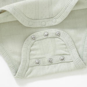 Body de Bebé de Algodón con Manga Larga y Tejido Pointelle - Mono Suave y Transpirable para Recién Nacidos, Niños y Niñas - Product Image 4