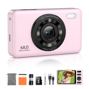 Appareil photo numérique pour enfants BENJIE A2S, <span class=keywords><strong>zoom</strong></span> 16x, 48MP, vidéo 2.7K, écran IPS 2,4 pouces, étanche, capture instantanée de selfie, mémoire SD, tendance - Product Image 6