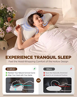 Oreiller cervical en mousse à mémoire de forme, soutien ergonomique du cou pour soulager la douleur, pour dormir à la maison
