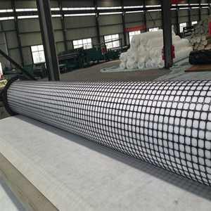 200gsm 150gsm ใยสังเคราะห์ Geogrid แกนพลาสติกประกอบ geogrid สำหรับรักษาเสถียรภาพของดิน - Product Image 3