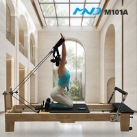 Matériel de fitness MND : Lit de Pilates en bois de caoutchouc pour entraînement de base, équipement de studio de Pilates, direct usine, pour studio de sport à Londres