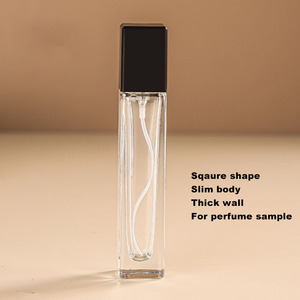 5ml 10ml Spray Sample Perfume Small <b>Refill</b> <b>Travel</b> <b>Bottles</b> Glass square Shape Perfume Container - Product Image 5