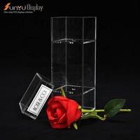 Sunyu Boîte à fleurs en acrylique transparent personnalisée en usine Boîte cadeau en gros pour la Saint-Valentin pour présentoirs