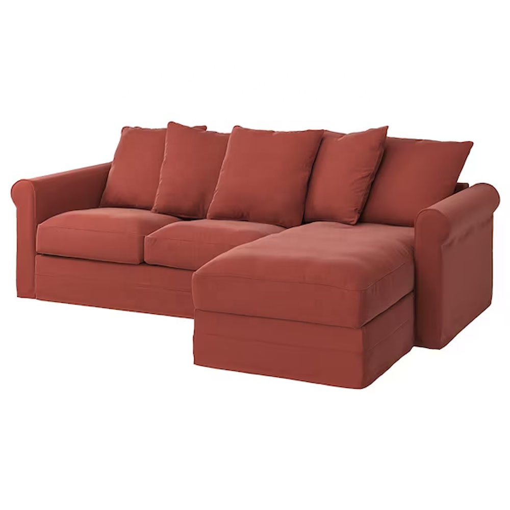 Nordic Light Luxury  Sofa L-shaped Multi-person Fabric  Sofa Living Room Home Furniture Set With Storage