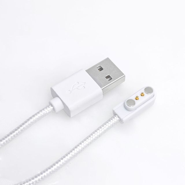 Manufacturer-Customized 2-Pin USB-A Magnetic Charging Cable for Smart Electronics Smartwatches CX-30 Model N52 High-Strength