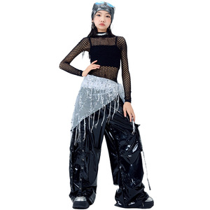 Conjunto de Baile Personalizado <span class=keywords><strong>para</strong></span> Niñas, Día del Niño, Traje de Jazz Hip Hop <span class=keywords><strong>para</strong></span> Actuación en Escenario, <span class=keywords><strong>Ropa</strong></span> Urbana Estilo K-<span class=keywords><strong>POP</strong></span> - Product Image 5
