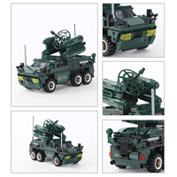 Wange 4511 Véhicule de défense anti-aérienne WW2 Voiture MOC Briques Modèle Jouet éducatif pour enfants Ensemble de briques de construction Juguetes
