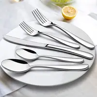 Cucina metallo nero argento 24 pz 304 rosa opaco oro cena coltello cucchiai e forchetta posate set in acciaio inox posate set