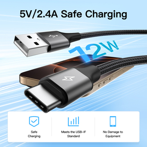 Uniean 2.0 A đến C Cáp 5V2A nhà máy bán buôn 2m 3M USB Loại C USB sạc nhanh Cáp USB C 2.0 60W Cáp dữ liệu cho <span class=keywords><strong>iPhones</strong></span> - Product Image 6