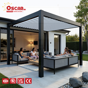 Pergola innovante à profil d'angle et résistante aux intempéries 6063-T5 pour jardin, patio et bord de piscine - Product Image 1