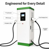Nouvelle station de recharge rapide DC pour station-service, chargeur EV sur pied 160 kW, double connecteur CCS1 CCS2, norme européenne, OCPP WrightCharge
