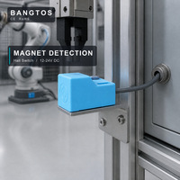 Saklar Kedekatan Magnetik Efek Hall Sensor Tipe Kotak dengan Jarak Deteksi 20mm DC 10-30V Sensor NPN PNP