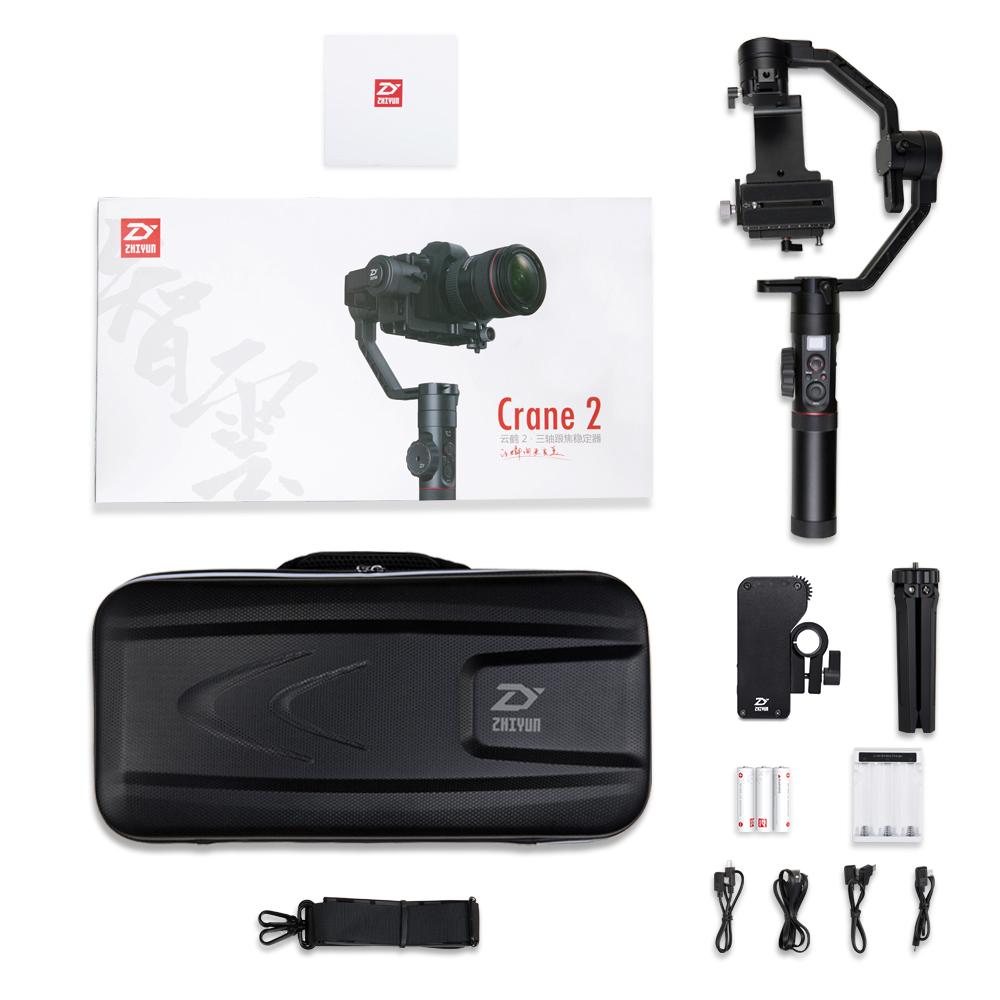 ZHIYUN Crane 2 - 3-Axis Gimbal Stabilizer for DSLR Cameras
