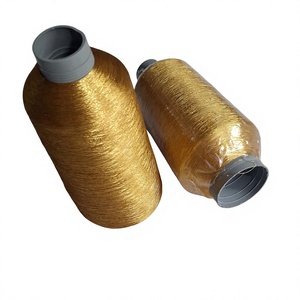 Nouveaux fils à broder métalliques teints en polyester or et argent 150/2, imperméables, pour vêtements, sacs, sur mesure - Product Image 1
