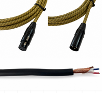 Câble de microphone XLR mâle-femelle OEM RH-X005 avec blindage spiralé, gaine en PVC, conducteur en cuivre sans oxygène