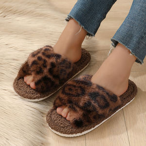 غرفة نوم منزلية للخريف/الشتاء للشباشب مع بطانة متقاطعة نعل خارجي إيفا مادة مضادة للانزلاق للبيع كعك ساخن-برومو كبير - Product Image 4