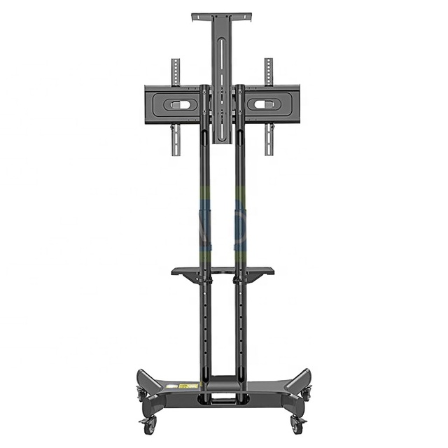 KALOC 151 Mobile TV Cart Rolling Floor Stand for 32-65 Inch Multi Tv Mount Stand Component Wheel Mount Bracket Max Load 45.5kg