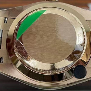2025 montre mécanique pour hommes, or rose avec cadran marron, affichage du jour et de la date - Product Image 4